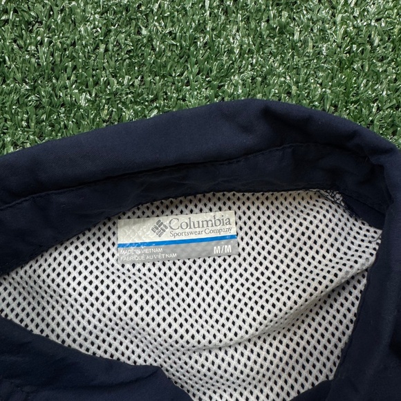 Columbia PFG Button Up Shirt Men's Size M Blue Short Sleeve Collared Fishing - Picture 2 of 8